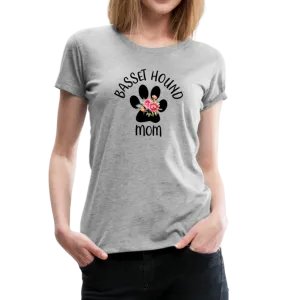 Basset Hound Mom Women’s Premium T-Shirt (CK1529)