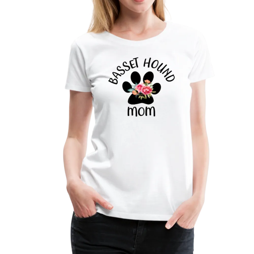 Basset Hound Mom Women’s Premium T-Shirt (CK1529)