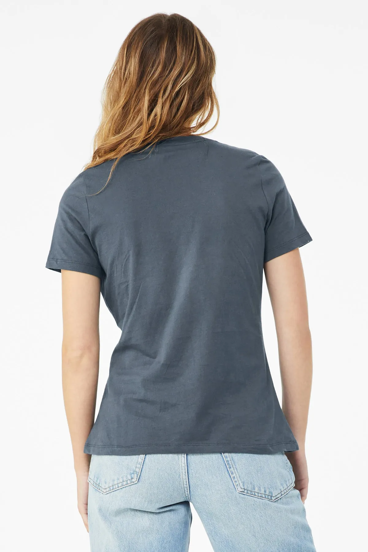 BELLA CANVAS  Women's Relaxed Jersey Short Sleeve Tee. BC6400 Vintage Navy