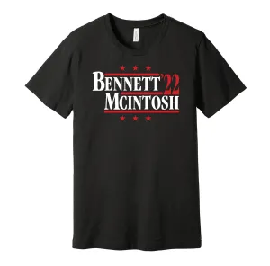 Bennett & McIntosh '22 - Georgia Football Political Campaign Parody T-Shirt - Hyper Than Hype Shirts