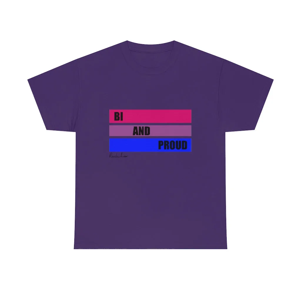 Bi and Proud Unisex Heavy Cotton Tee