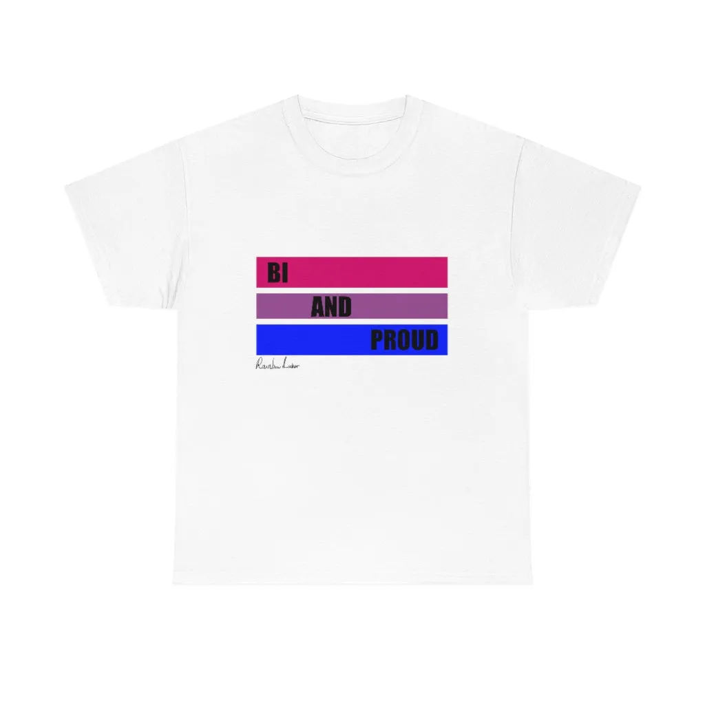Bi and Proud Unisex Heavy Cotton Tee