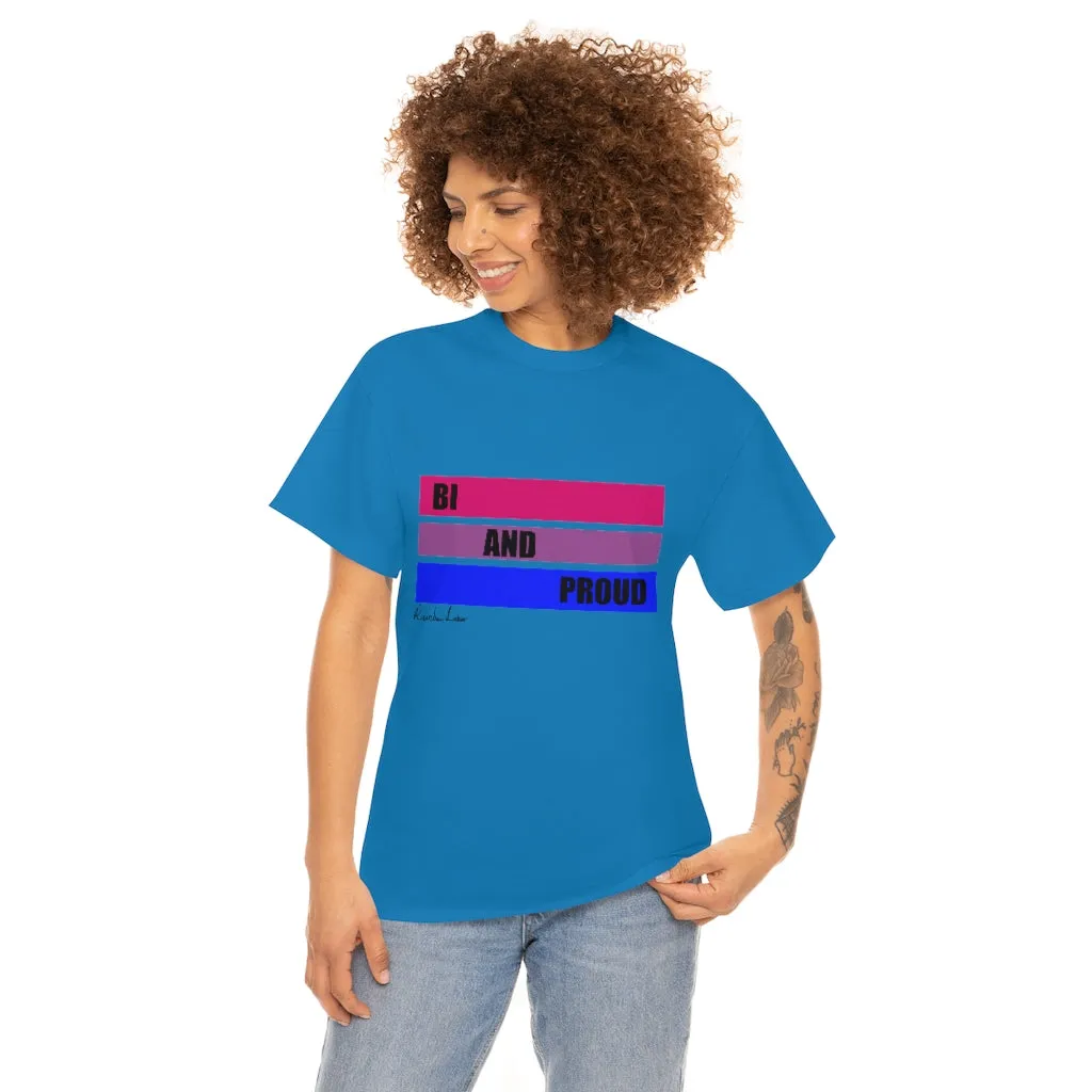 Bi and Proud Unisex Heavy Cotton Tee