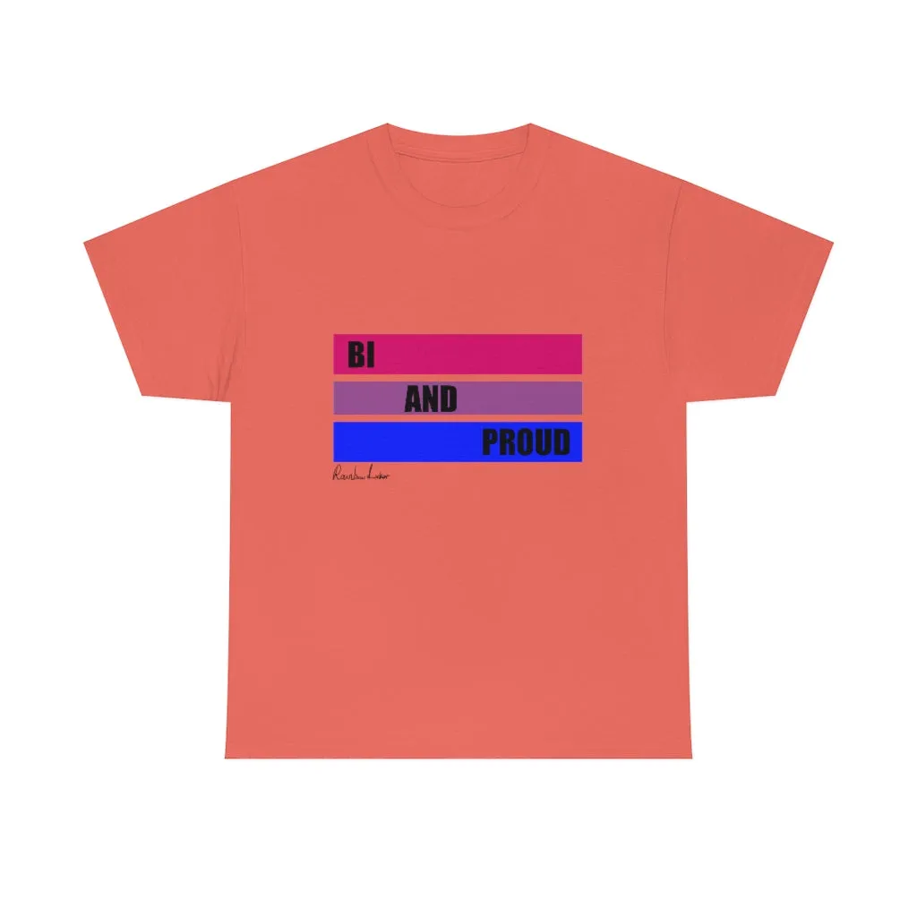 Bi and Proud Unisex Heavy Cotton Tee