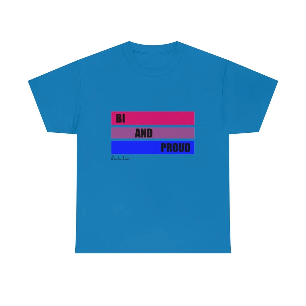 Bi and Proud Unisex Heavy Cotton Tee