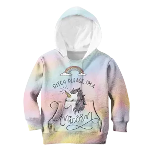 Bitch Please, I'm A Unicorn Custom Cosplay Kid Hoodie