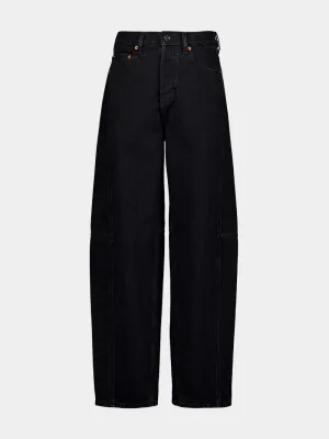 Black Balloon Fit Petite Denim Jeans