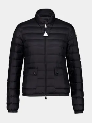 Black Lans Packable Short Down Jacket