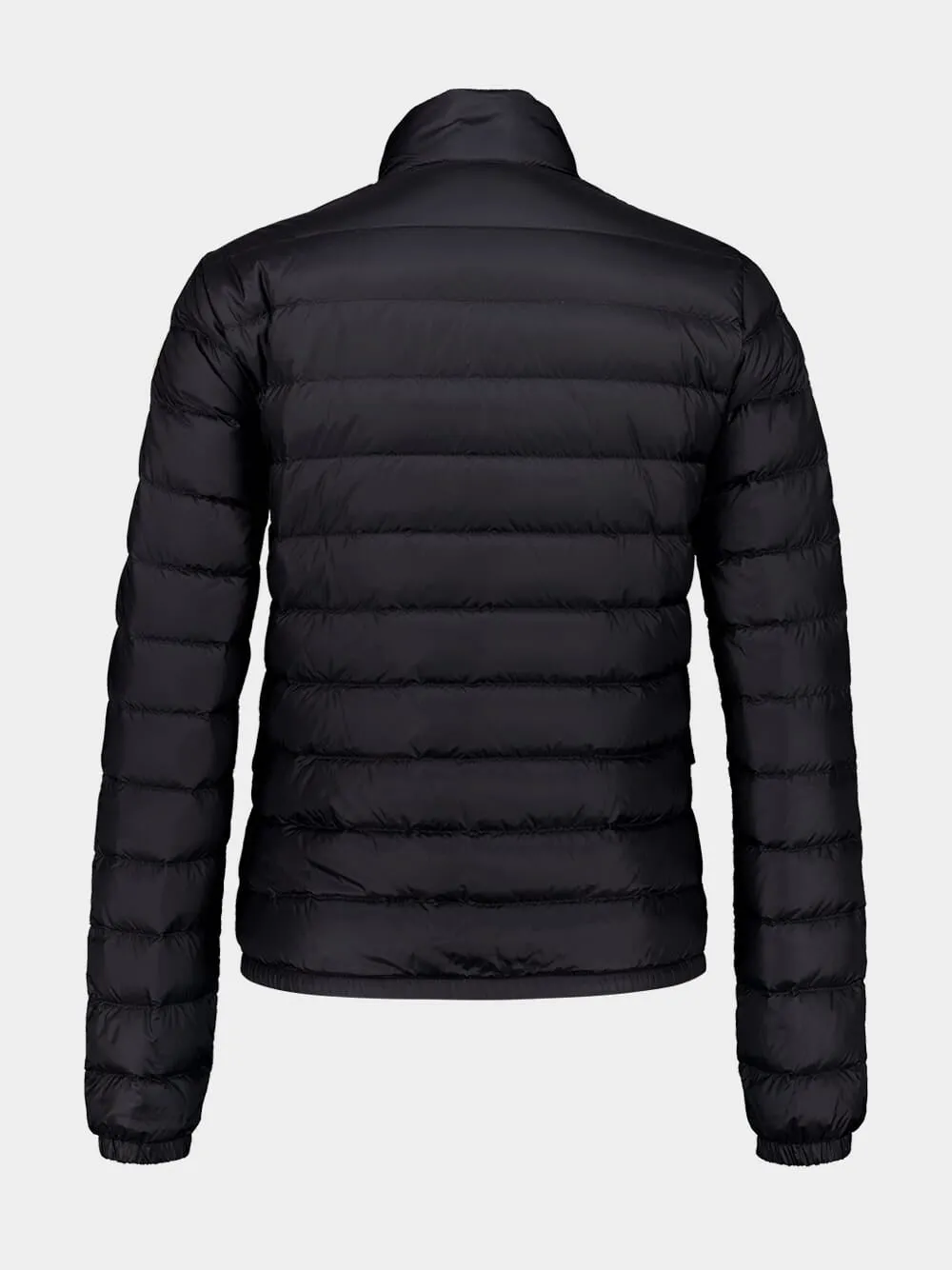 Black Lans Packable Short Down Jacket