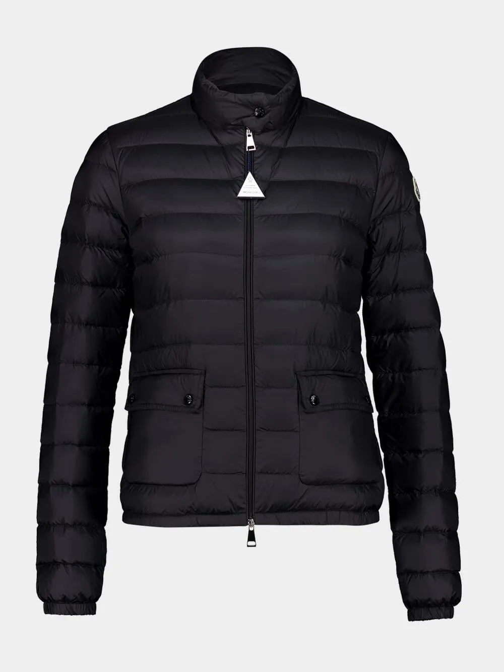 Black Lans Packable Short Down Jacket