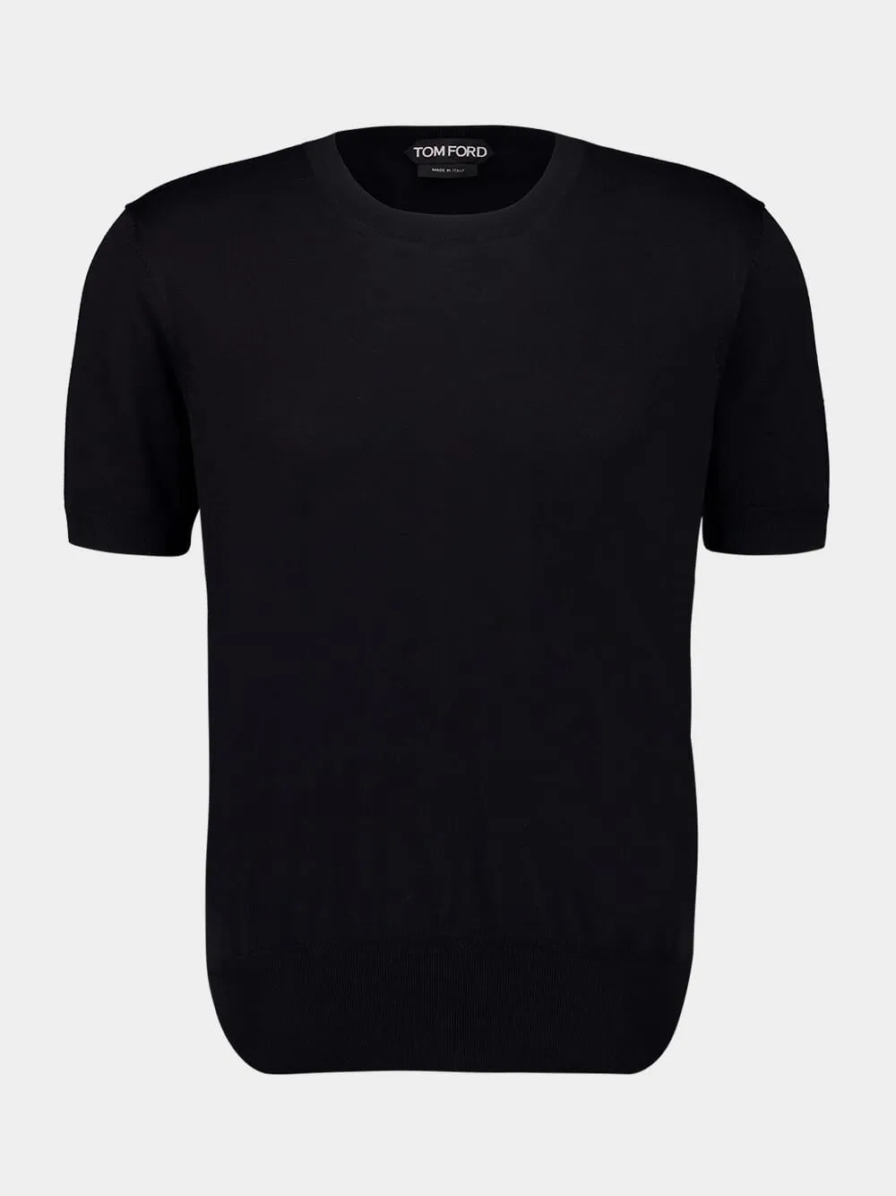 Black Pure Cotton Crew Neck T-Shirt