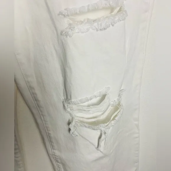 Blank NYC The Franklin in the Clouds Ribcage Wide Leg White Jeans Women’s 30 NEW