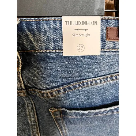 BLANK NYC Women's The Lexington Slim Straight denim jeans Med Wash Sz 27