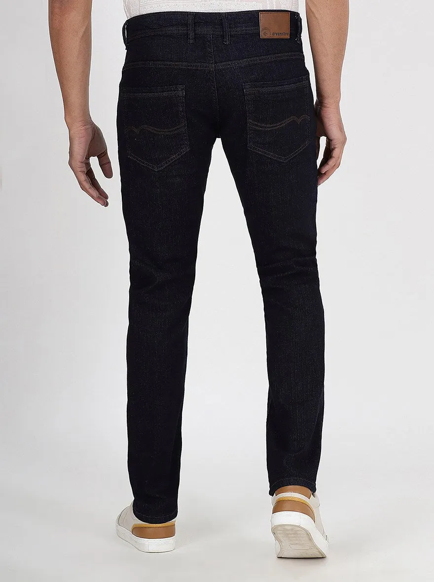 Blue Washed Narrow Fit Jeans | Greenfibre