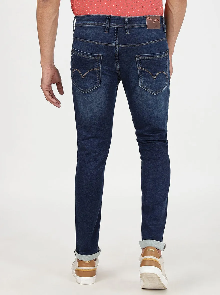 Blue Washed Slim Fit Jeans | JadeBlue