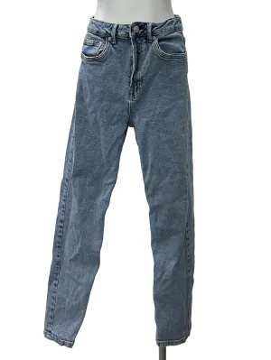 Blue Washed Slim Straight Jeans