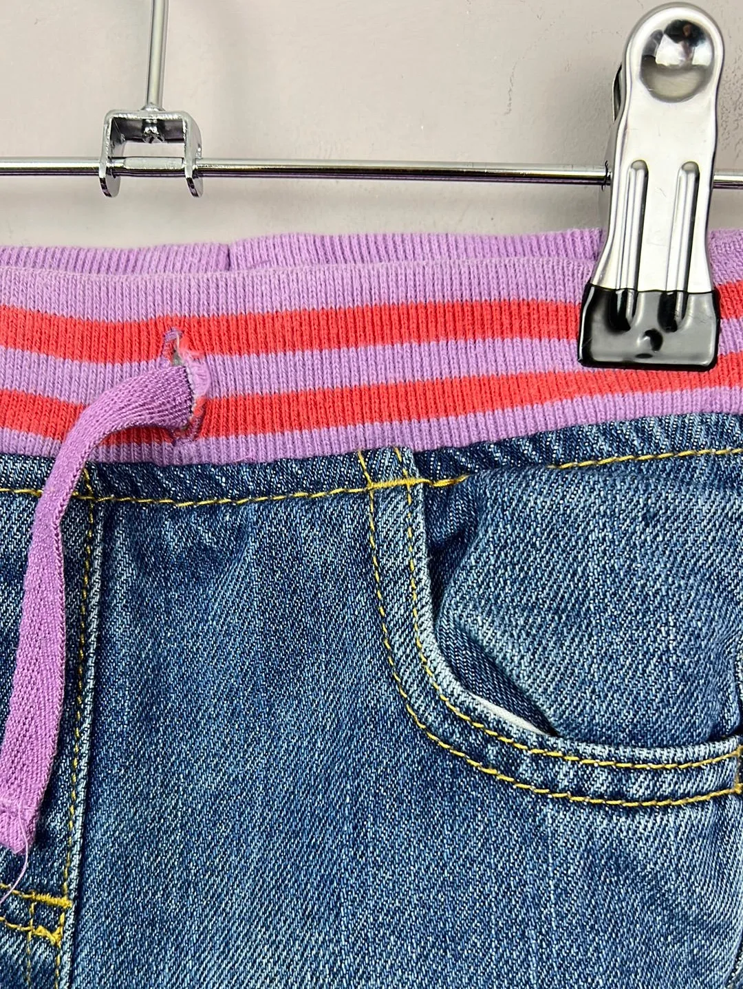 Boden Heart knee patch jeans 6-12m