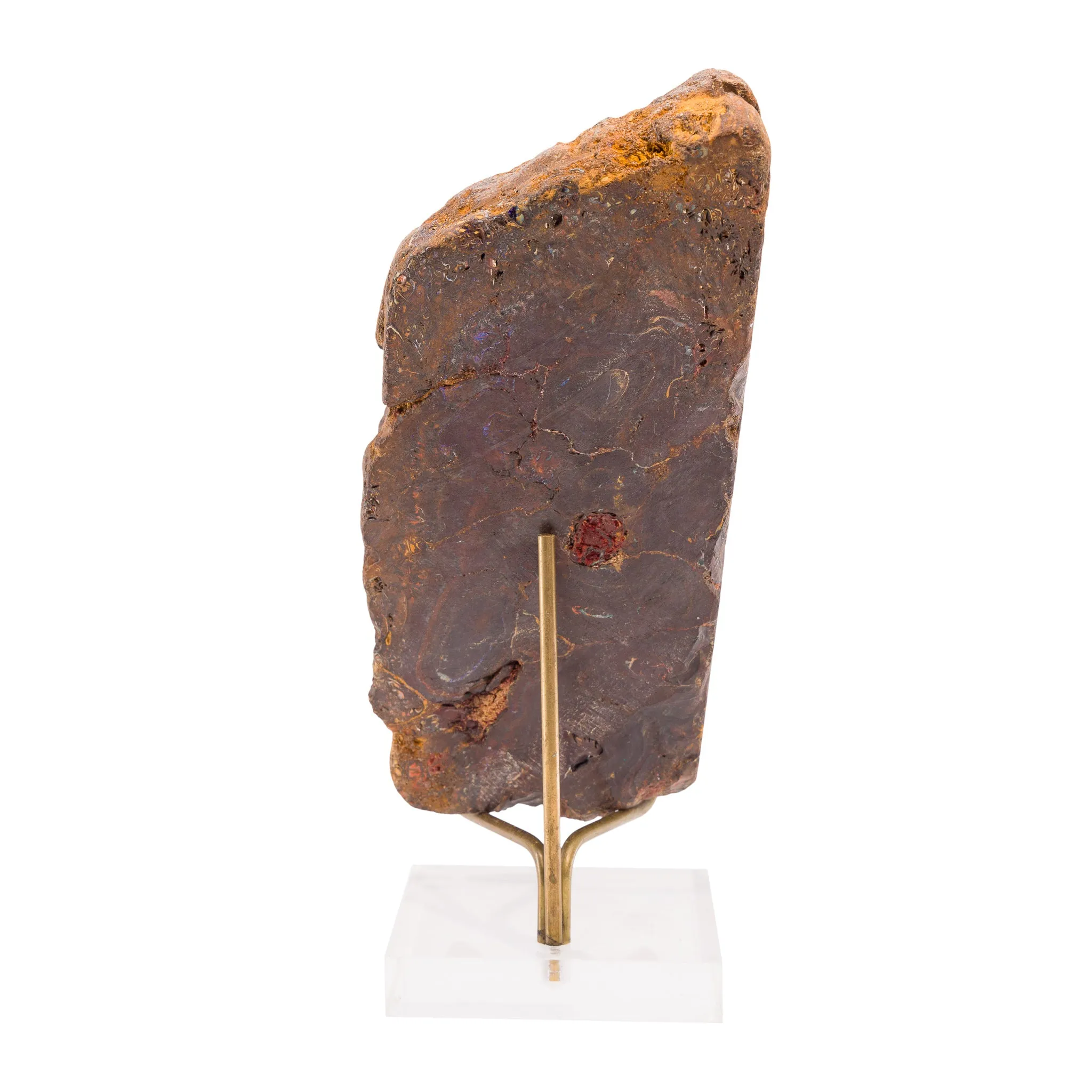 Boulder Opal 6.2 Inch 565.5 Gram Polished Crystal Slice - Australia