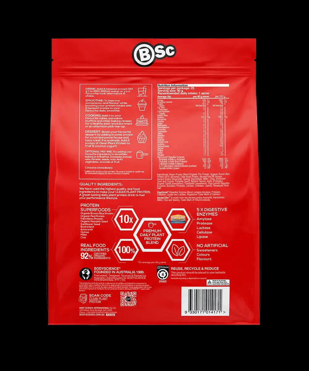 BSc | Clean Plant Protein By Bodyscience