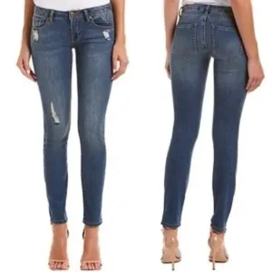 CAbi 5087 Deconstructed Stretch Skinny Jeans Size 4 EUC