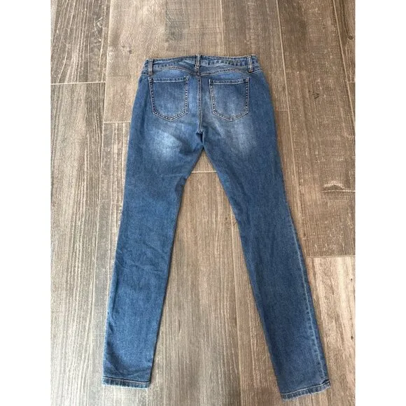 CAbi 5087 Deconstructed Stretch Skinny Jeans Size 4 EUC