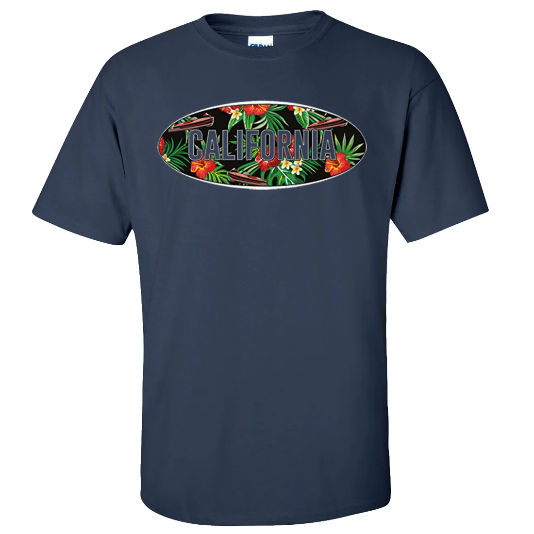 California Tropical Flowers Logo Asst Colors T-shirt/tee
