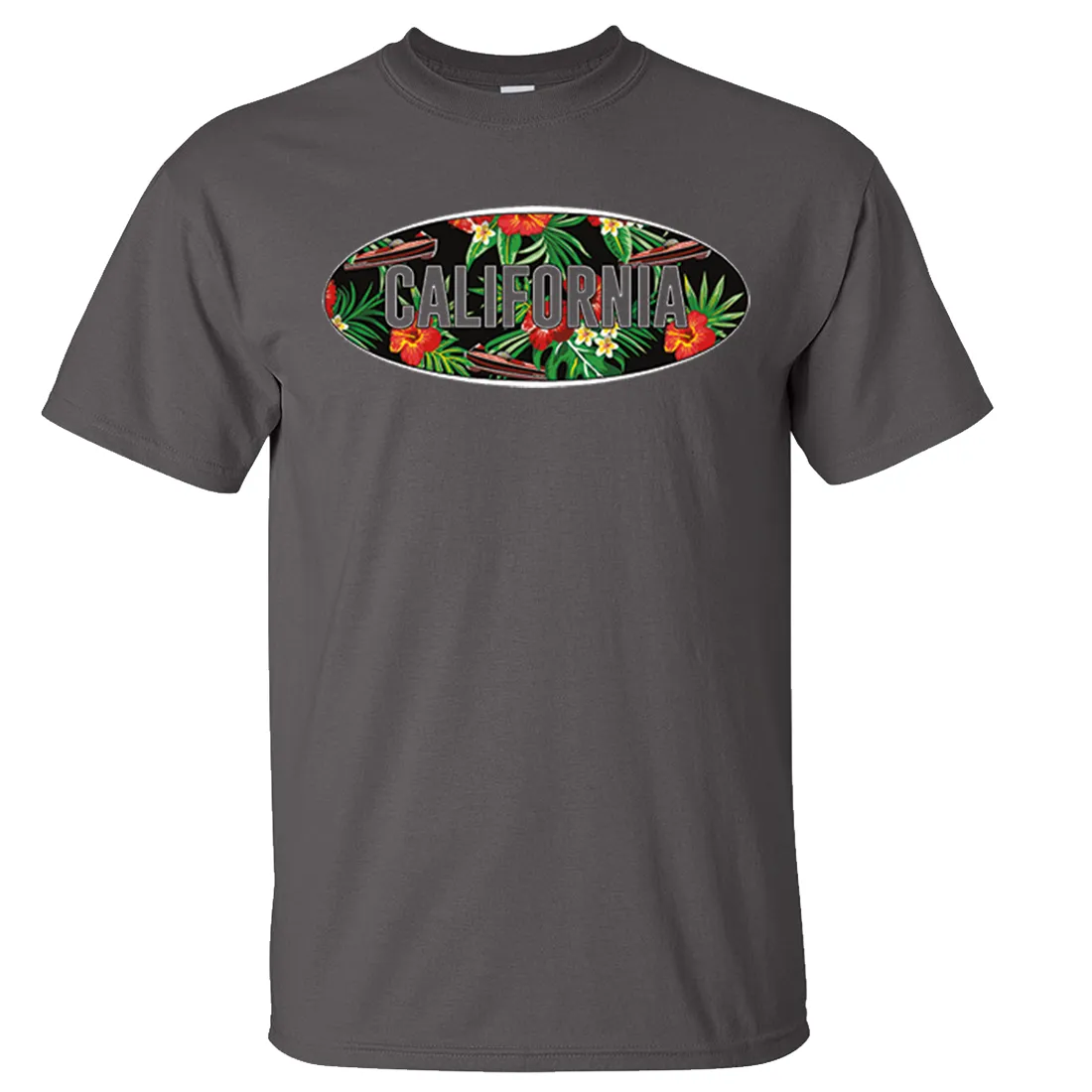 California Tropical Flowers Logo Asst Colors T-shirt/tee