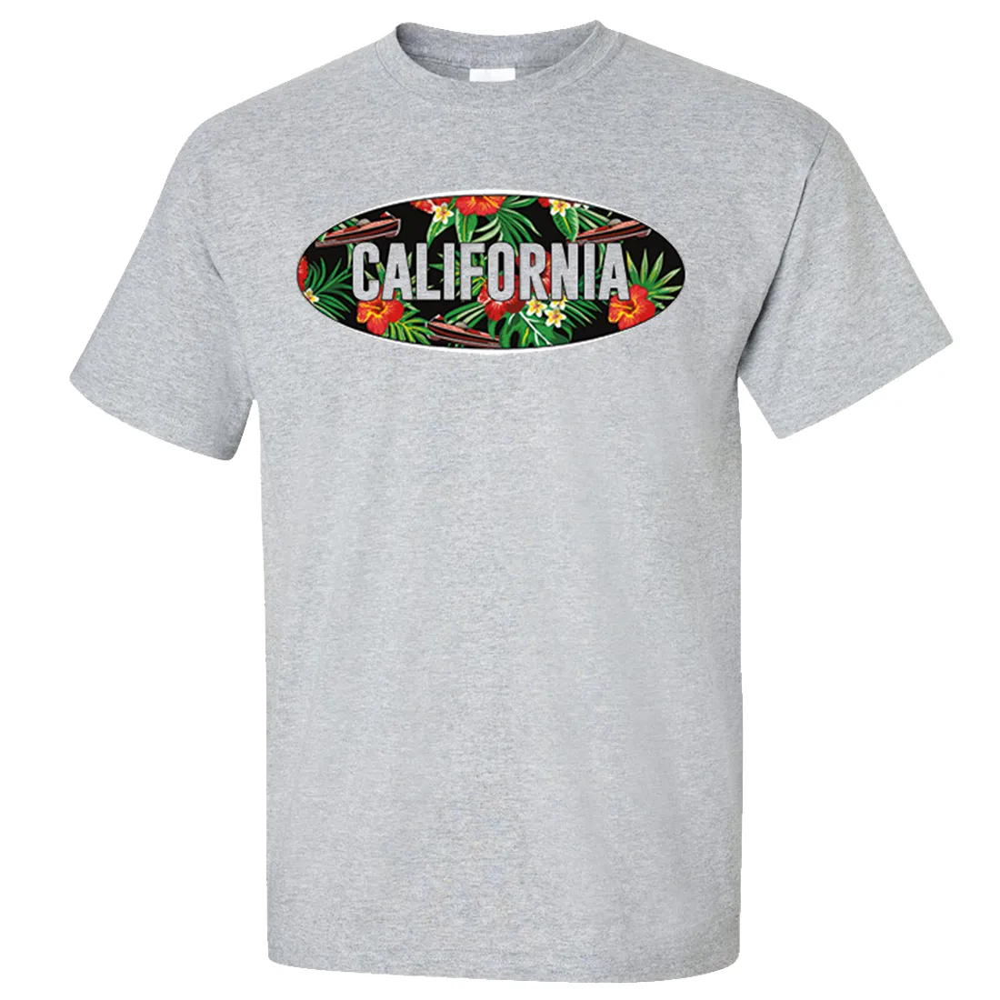 California Tropical Flowers Logo Asst Colors T-shirt/tee
