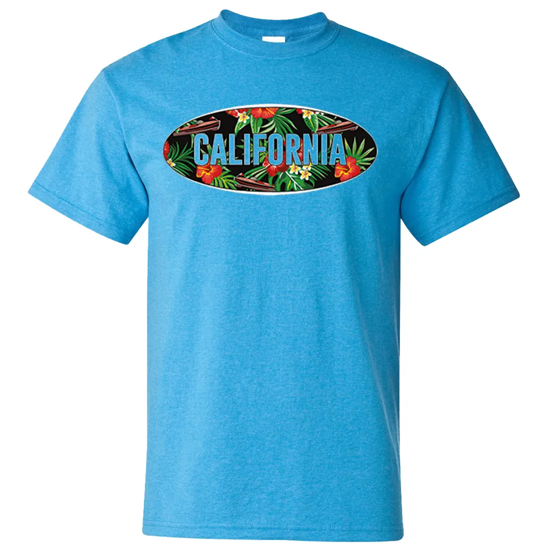 California Tropical Flowers Logo Asst Colors T-shirt/tee