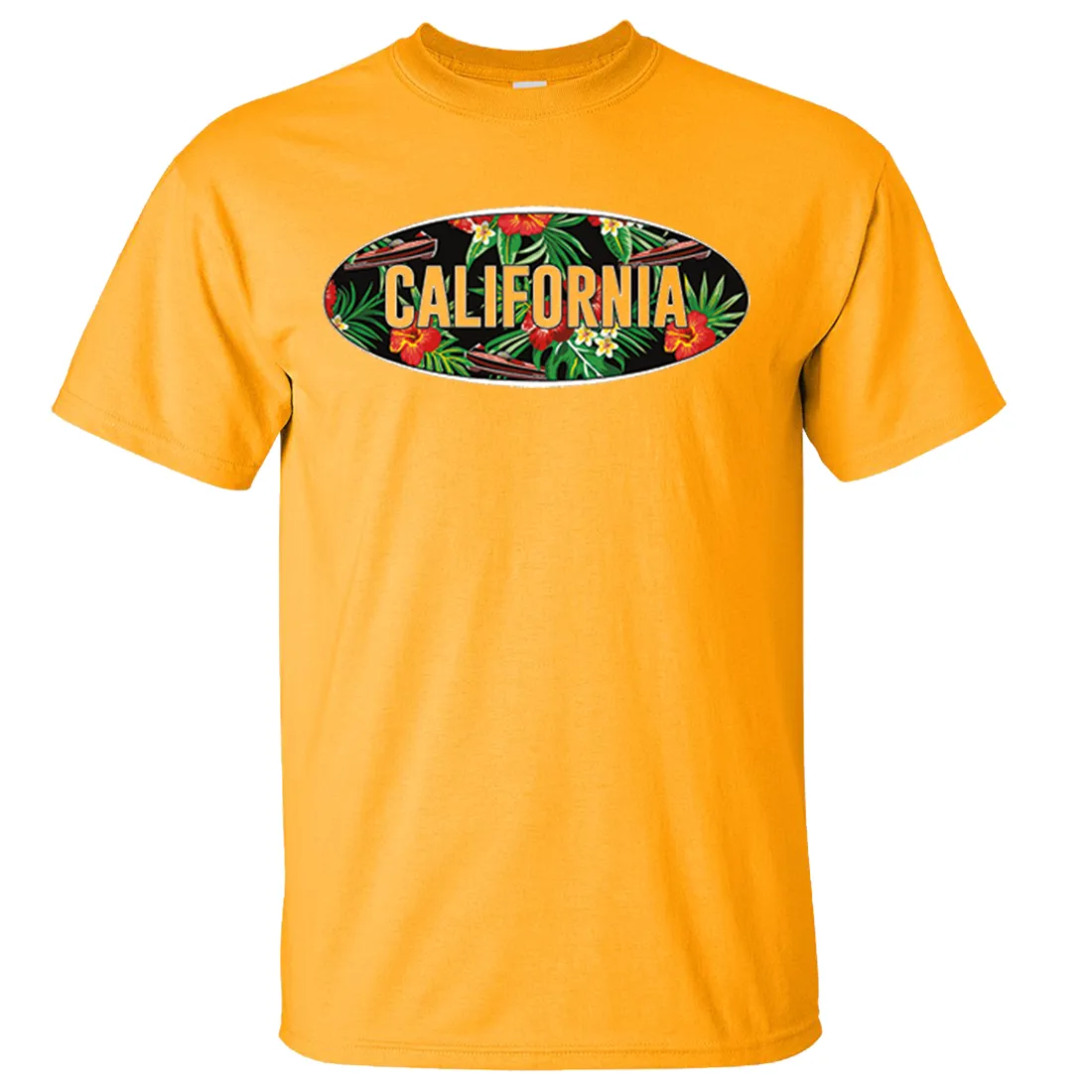 California Tropical Flowers Logo Asst Colors T-shirt/tee