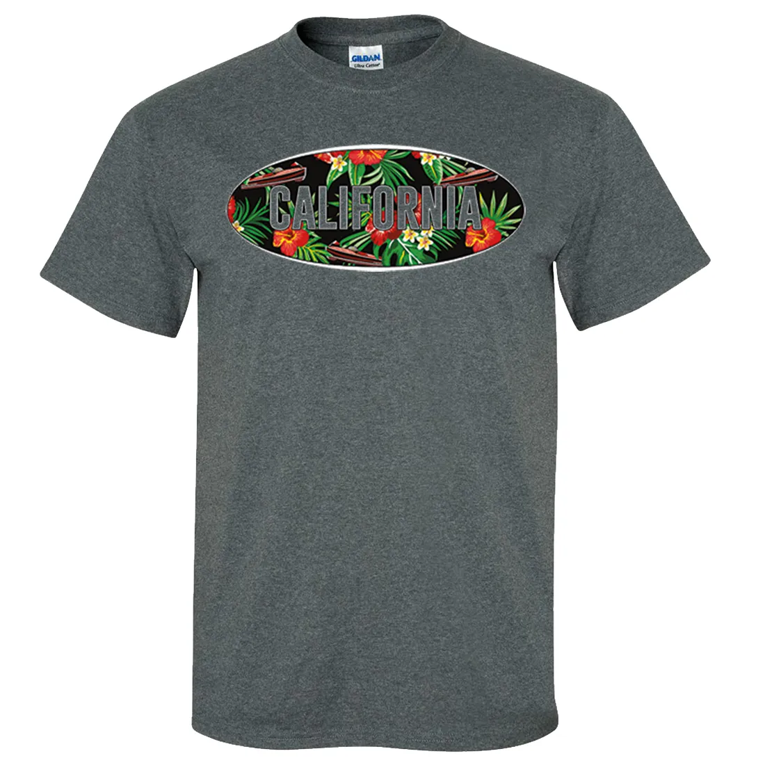 California Tropical Flowers Logo Asst Colors T-shirt/tee