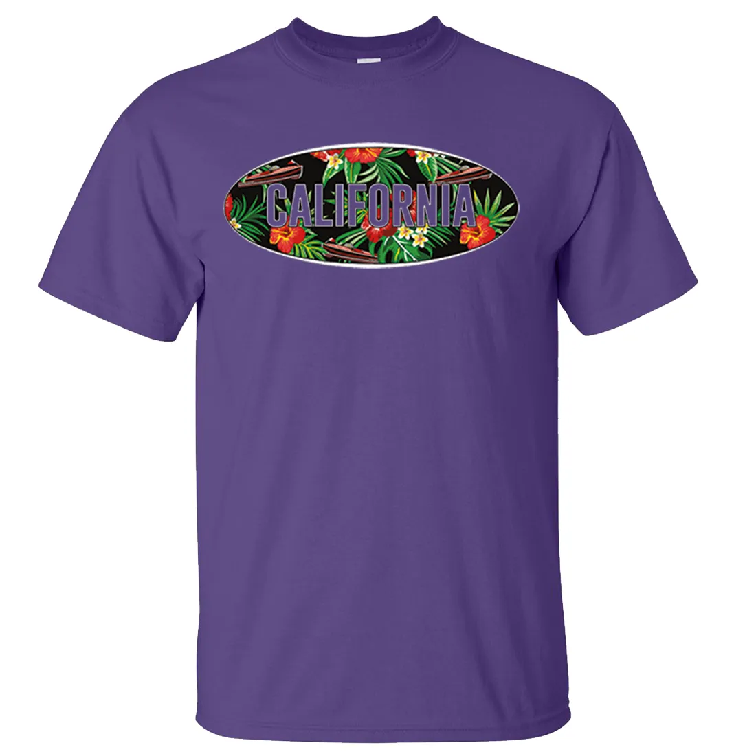 California Tropical Flowers Logo Asst Colors T-shirt/tee