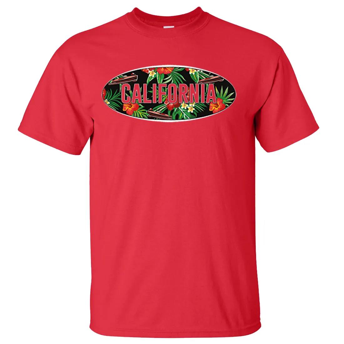 California Tropical Flowers Logo Asst Colors T-shirt/tee