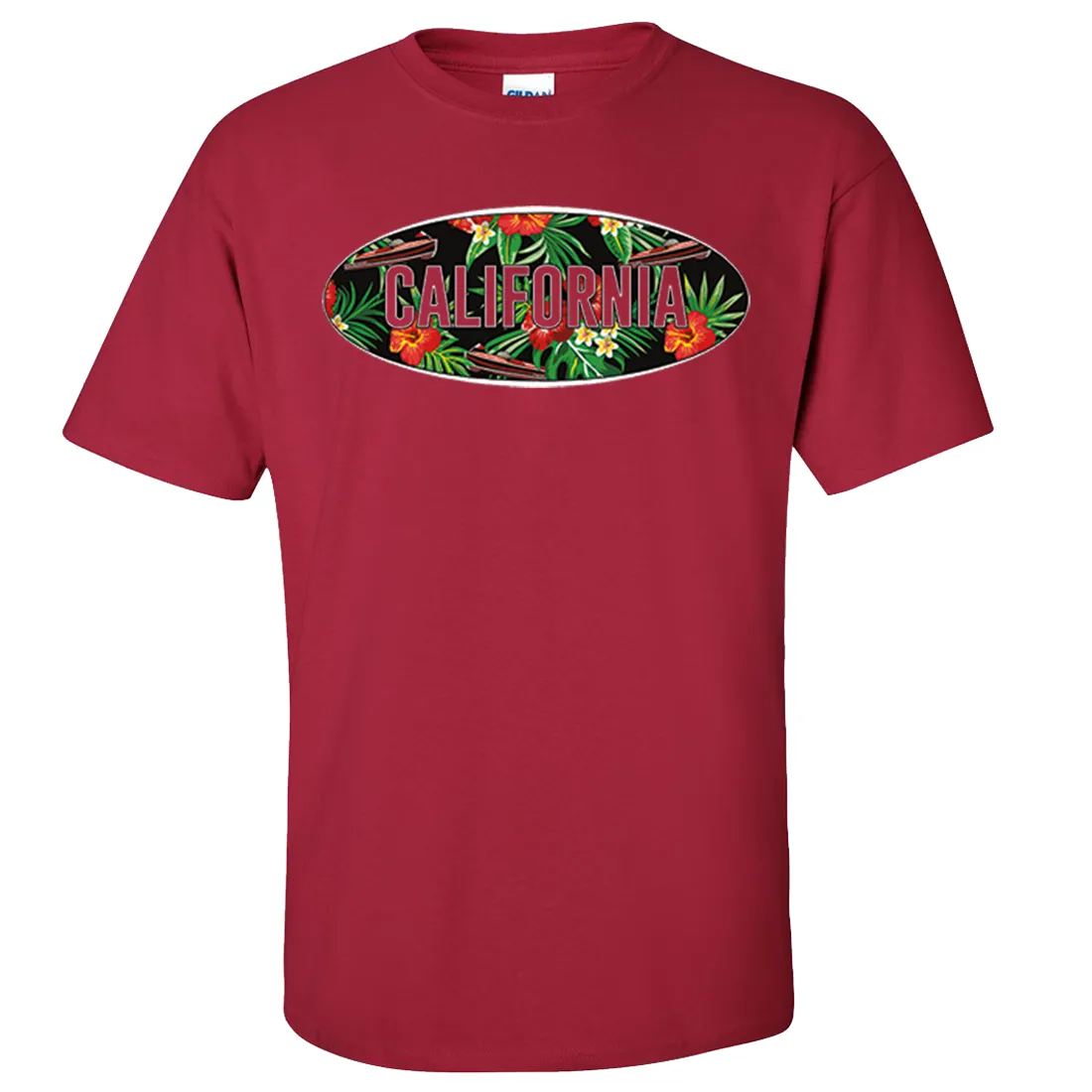 California Tropical Flowers Logo Asst Colors T-shirt/tee