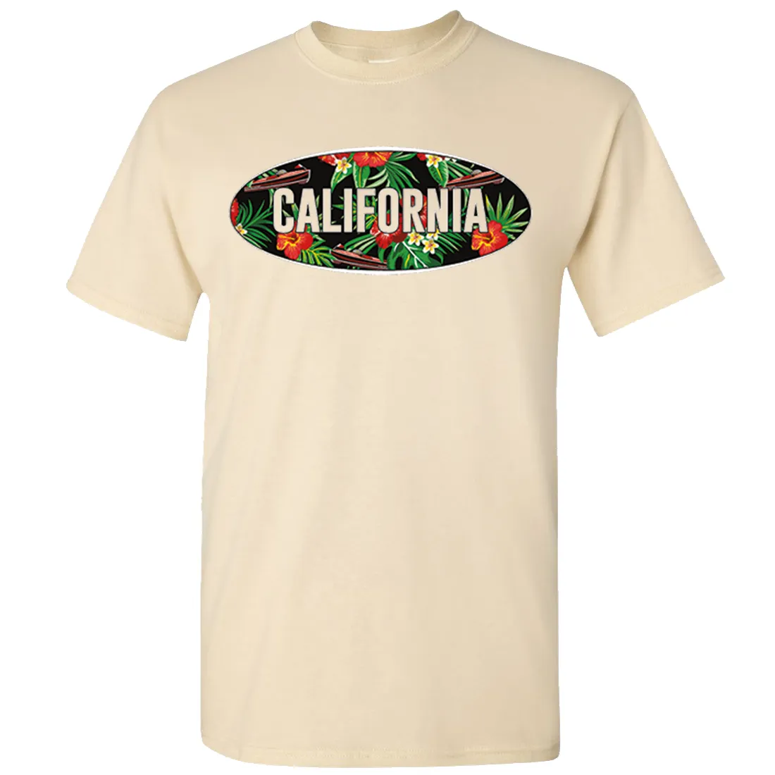 California Tropical Flowers Logo Asst Colors T-shirt/tee