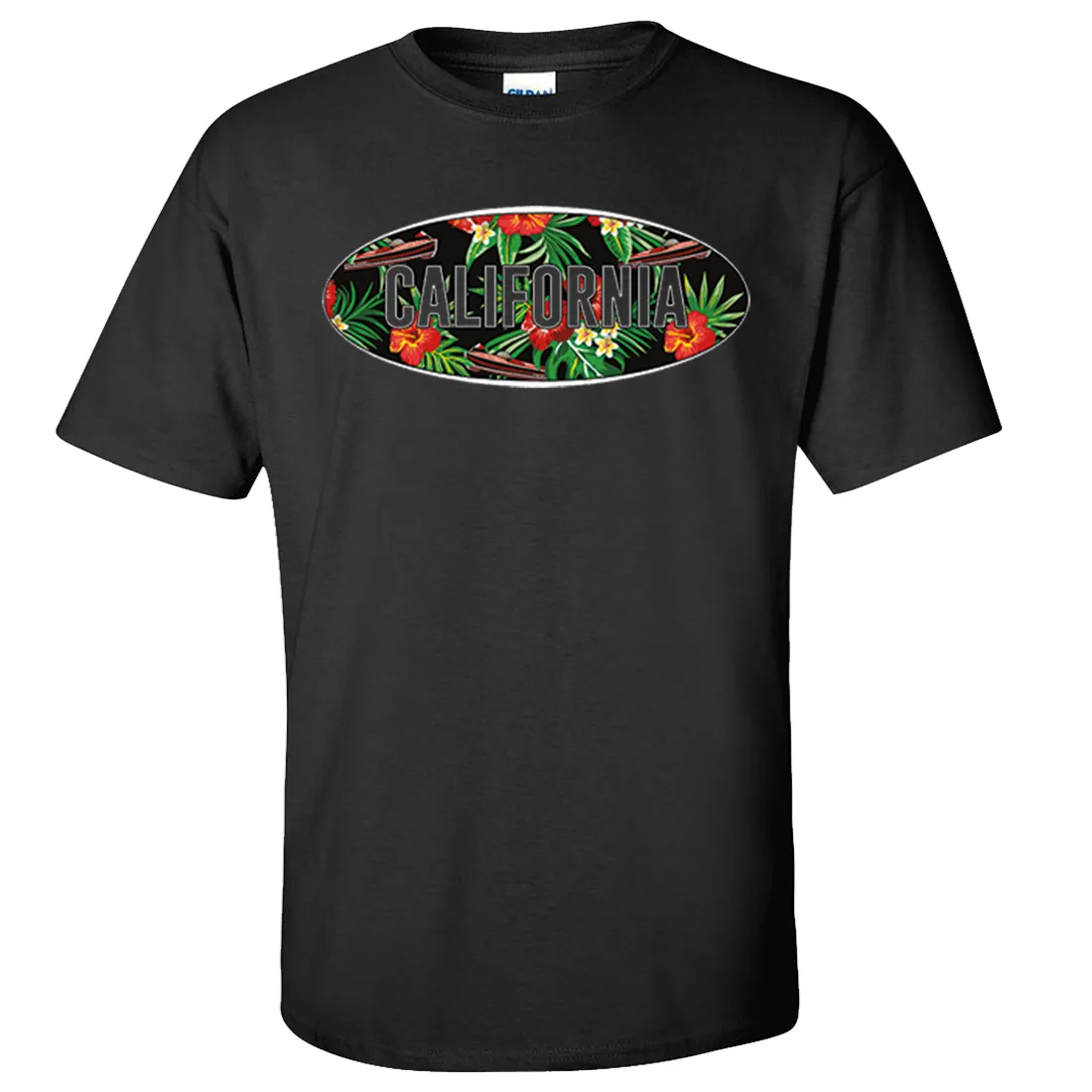 California Tropical Flowers Logo Asst Colors T-shirt/tee