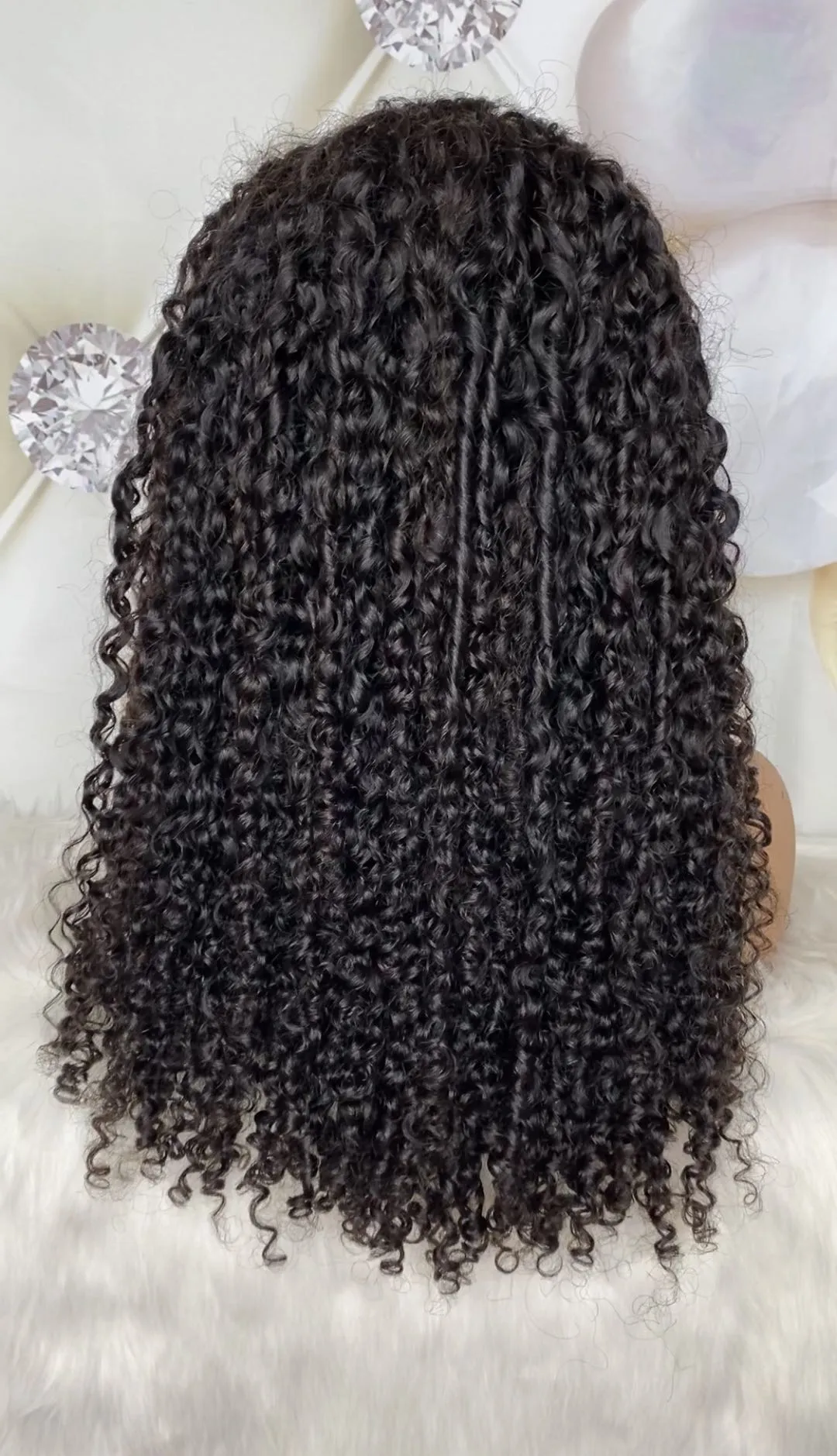 Cambodian Curly Clear HD Lace Wig