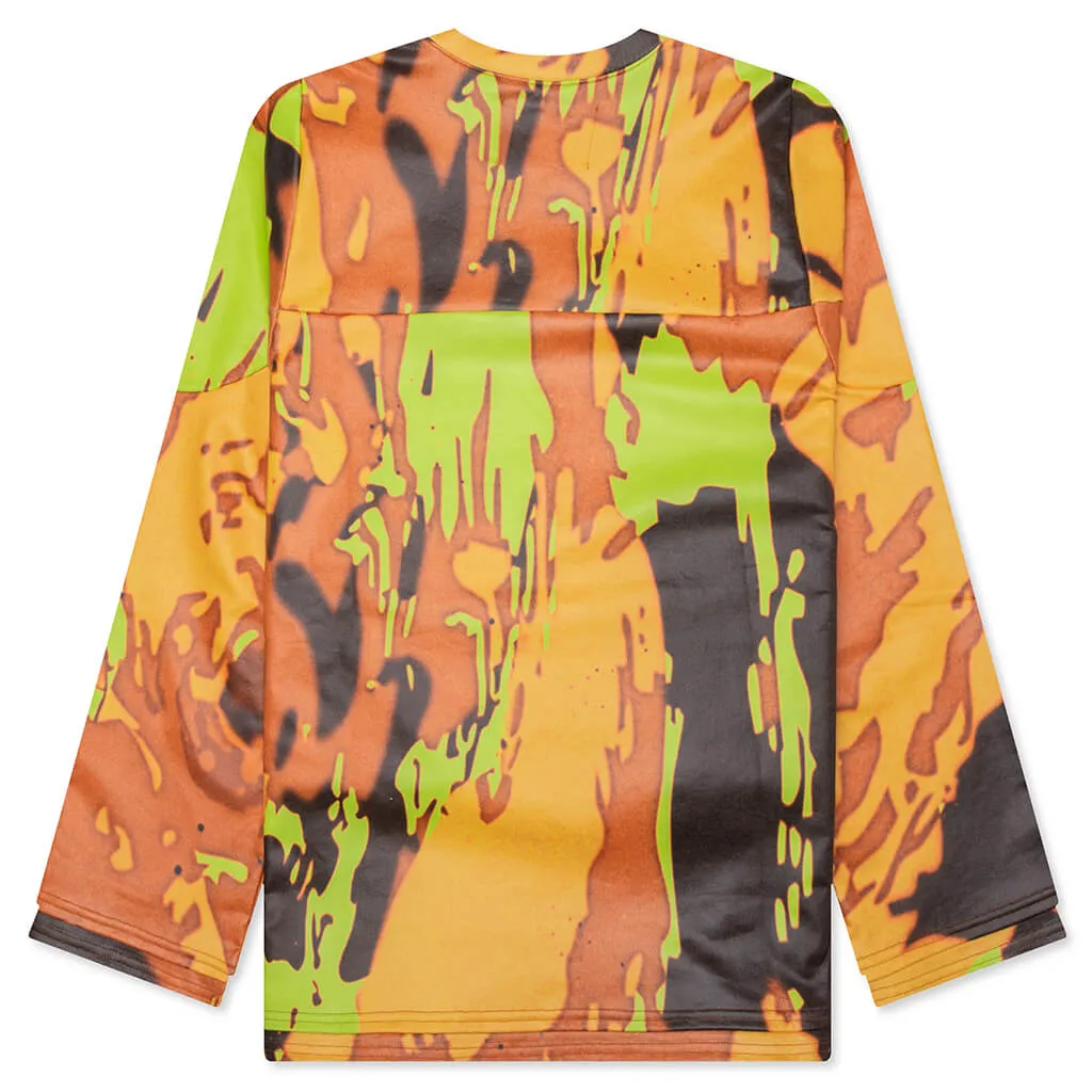 Camou Leather L/S Tee - Camou