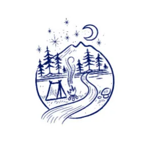 Camping Under The Stars,  White T-shirt