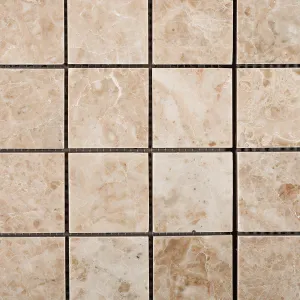 Cappuccino Marble 2 X 2 Polished Mosaic Tile - Box of 5 Sheets