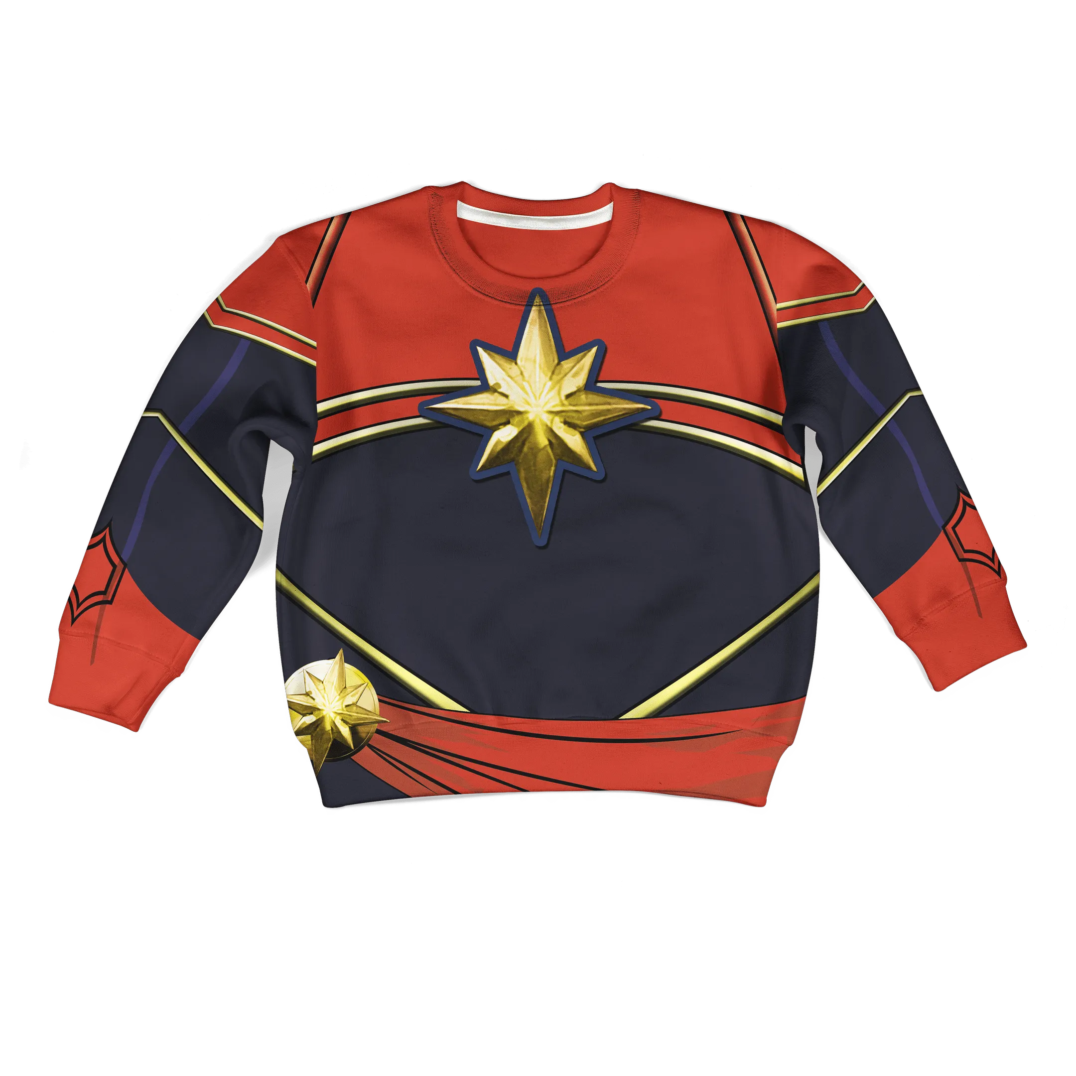 Captain Marvel Custom Cosplay Kid Hoodie
