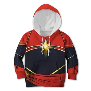 Captain Marvel Custom Cosplay Kid Hoodie