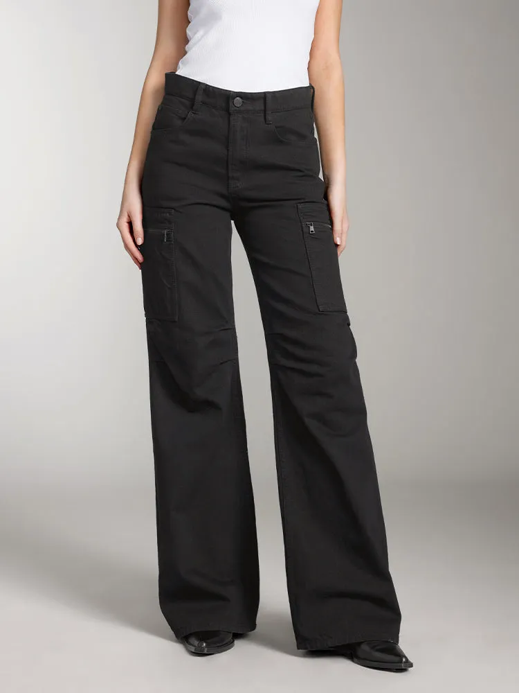 Cargo Flared Jeans