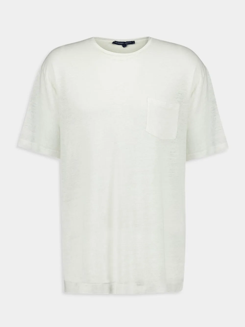Carmo Linen Jersey White T-Shirt