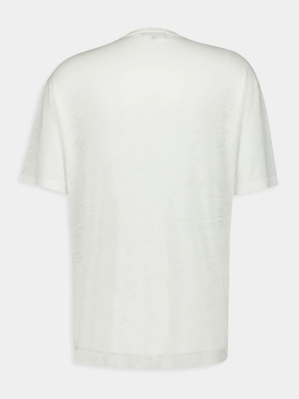Carmo Linen Jersey White T-Shirt