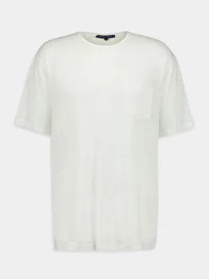 Carmo Linen Jersey White T-Shirt