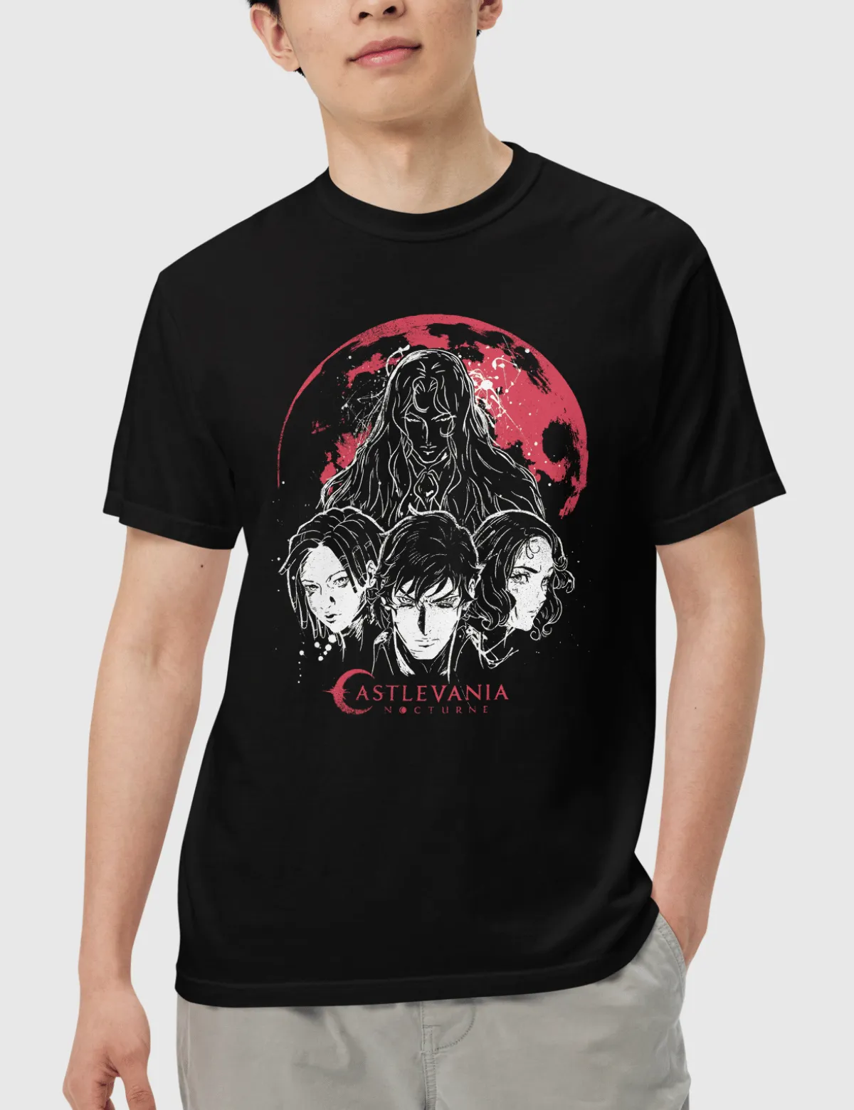 Castlevania Nocturne Unisex Heavyweight T-Shirt [Black]
