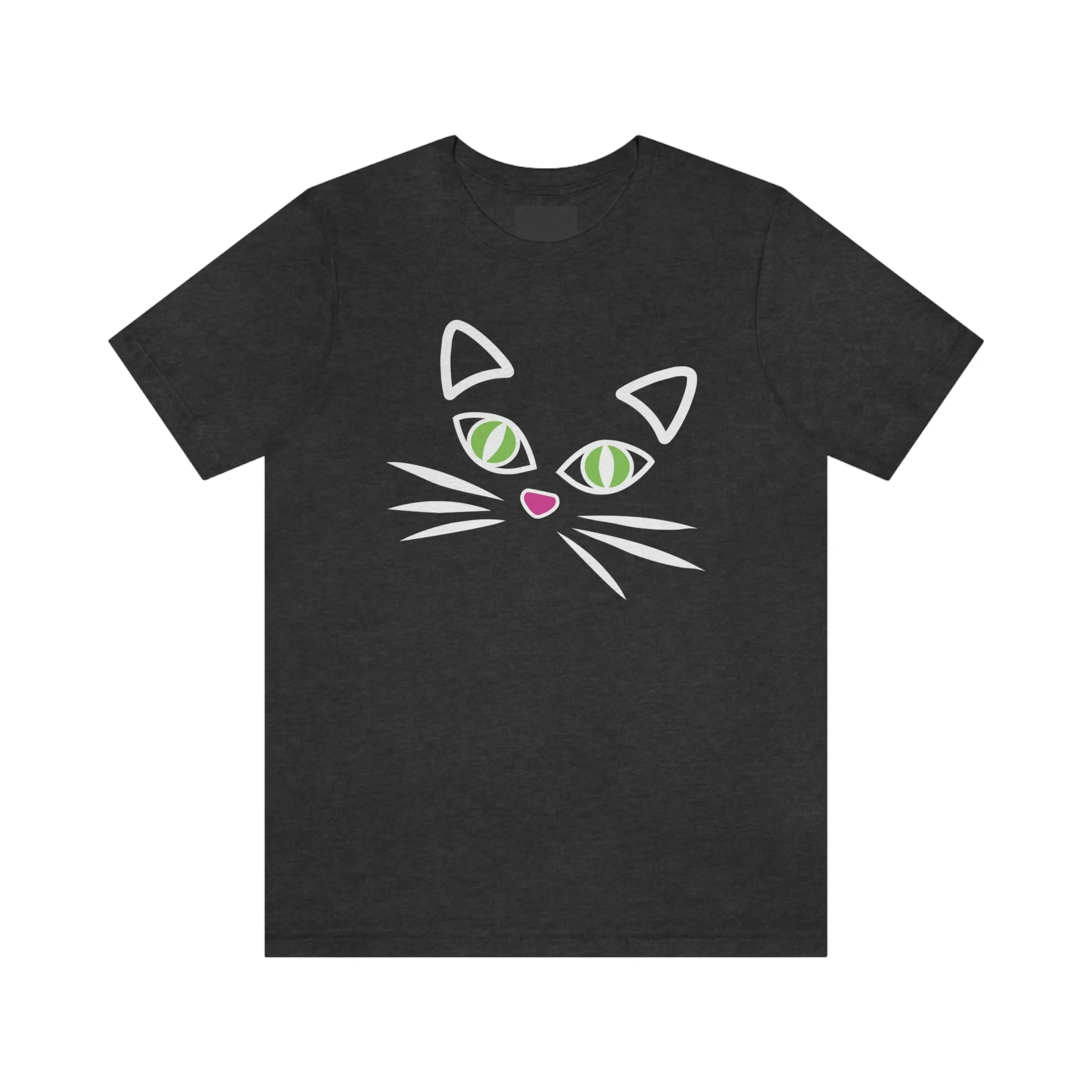 Cat Face Short Sleeve T-Shirt