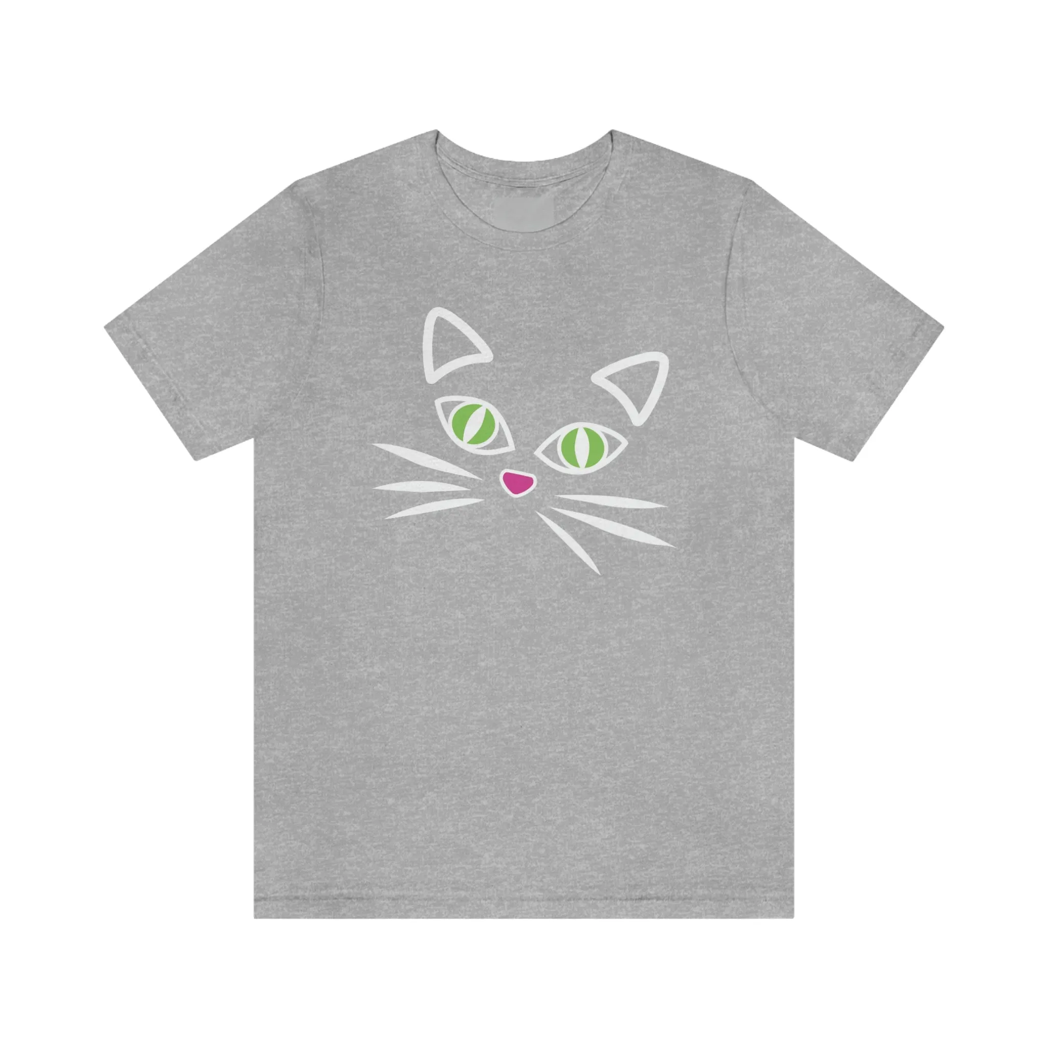 Cat Face Short Sleeve T-Shirt