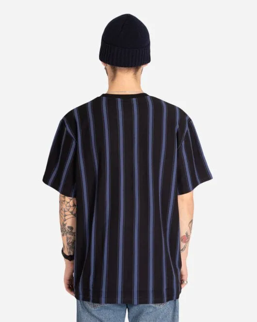 Century Stripe Tee - Black